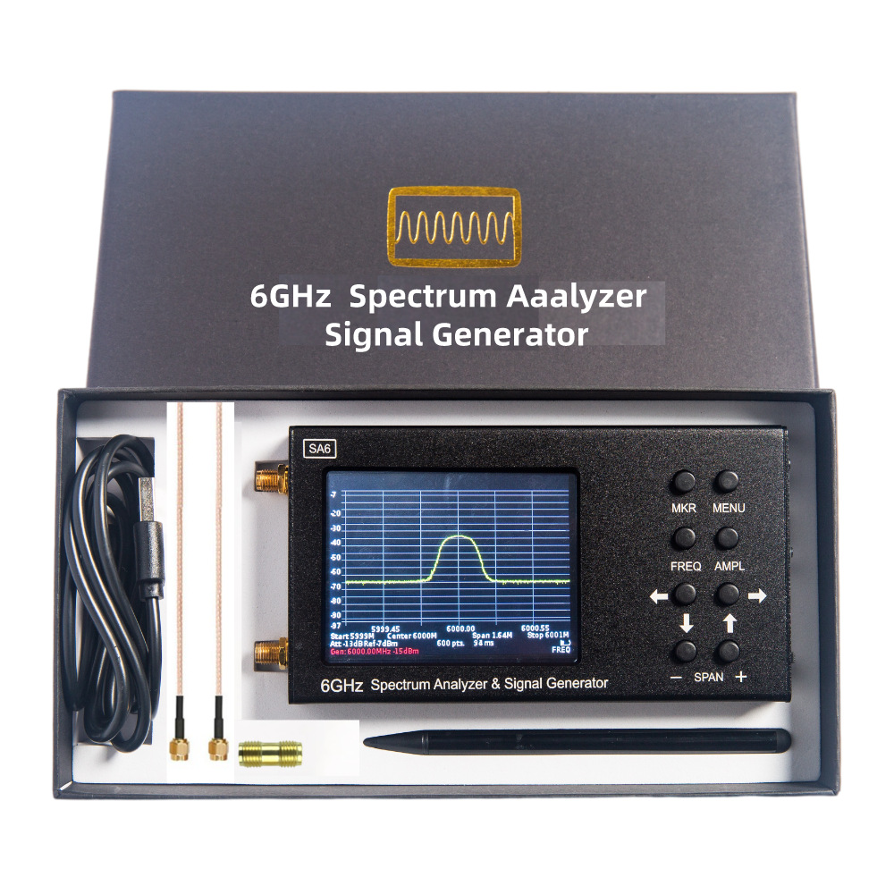 Signal Generator Spectrum Analyzer - SA6 6GHz 디지털 휴대용 RF 스펙트럼