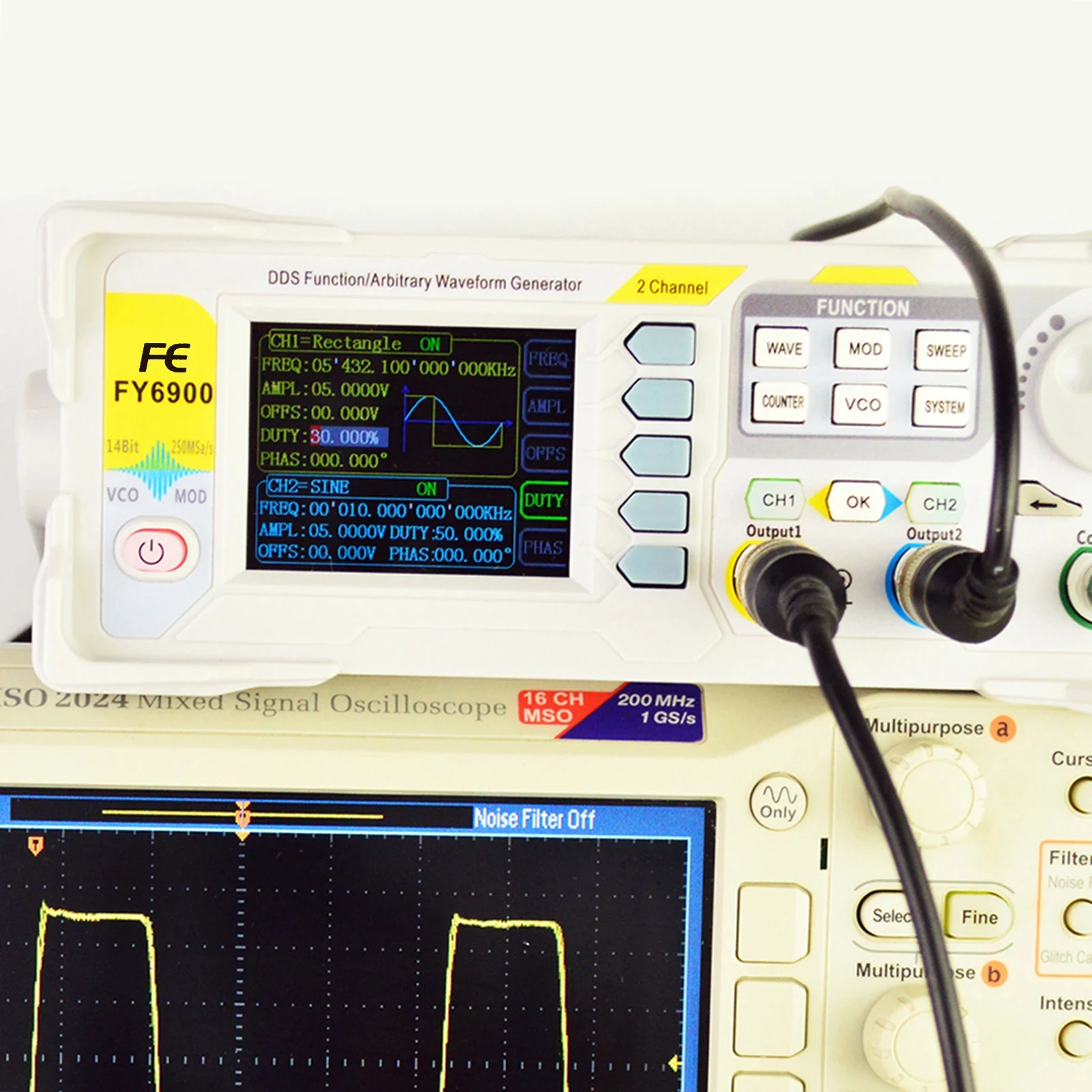 Function Arbitrary Waveform Generator - 파형 발생기 펄스 신호 소스 FY6900