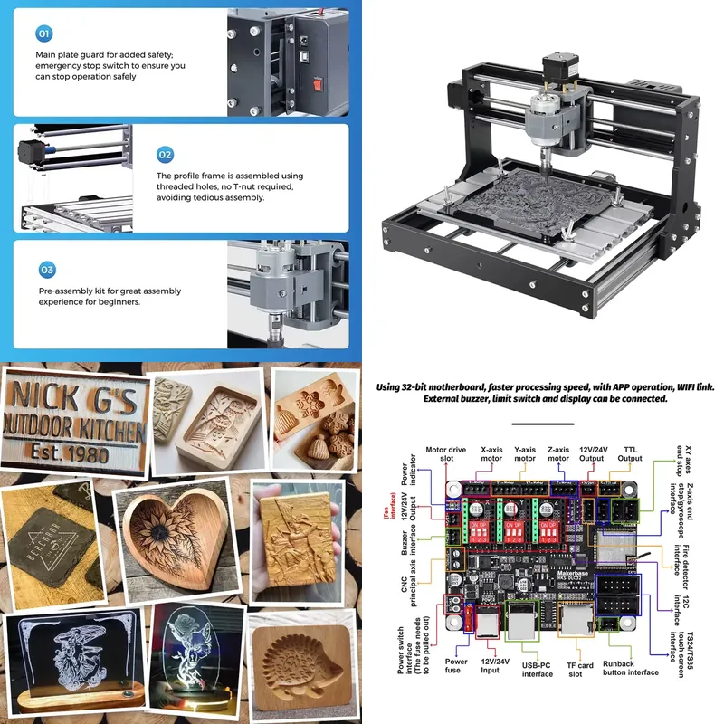 Mini Laser Engraver Cnc Router - 3018 미니 CNC 라우터 머신 알루미늄