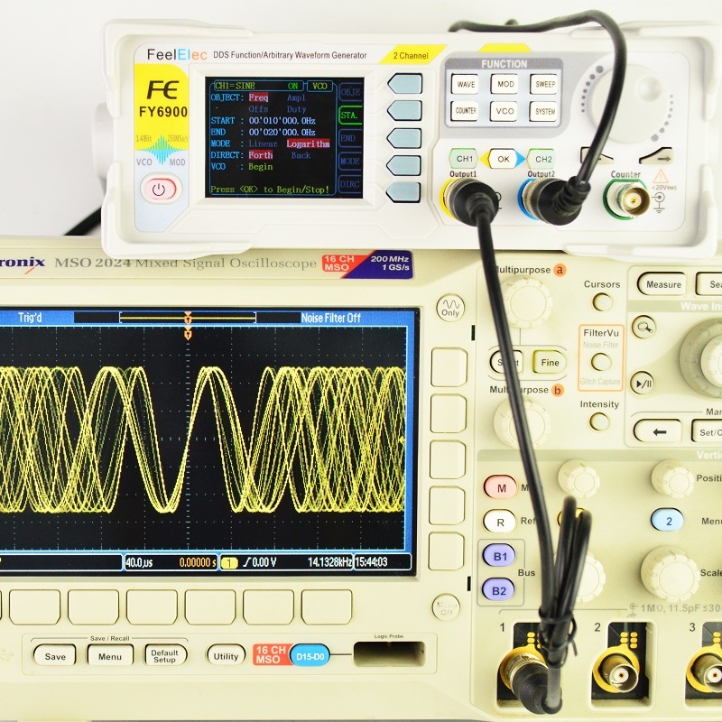 Function Arbitrary Waveform Generator - Feelelec FY6900 0-60MHz 디지털 신호 발생기