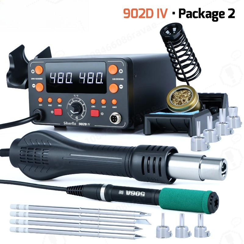 Hot Air Rework Station T12 - 902D-IV 775W 납땜 스테이션 열풍 리워크