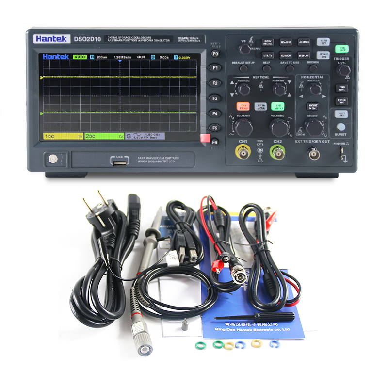 Digital Storage Oscilloscope 100Mhz - Hantek DSO2D10 디지털 스토리지 오실로스코프 100MHz