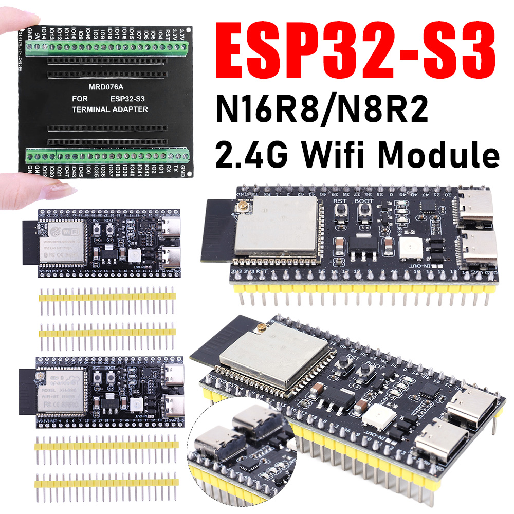 Esp32 S3 Development Board Lot - 확장 어댑터 키트가 포함된 ESP32 S3
