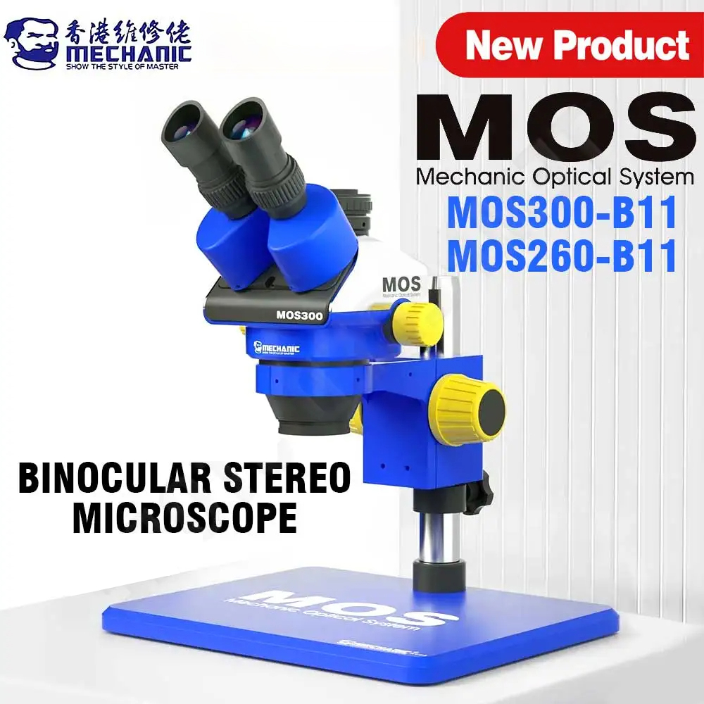 Stereo Trinocular Microscope Pcb - MECHANIC MOS260-B11/MOS300-B11HD 쌍안/삼안 실체 현미경 (휴대폰,