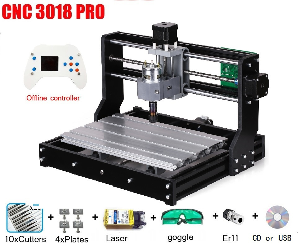 Mini Laser Engraver Cnc Router - CNC 3018 PRO 레이저 조각기 목재
