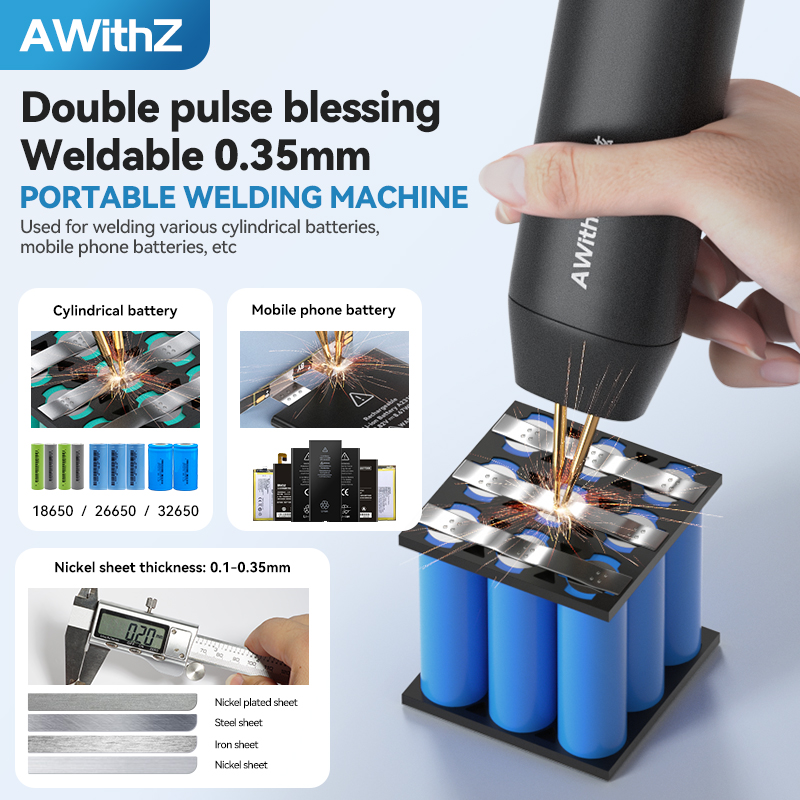 Spot Welder 18650 Battery Pack - Awithz 휴대용 배터리 스폿 용접기 DIY