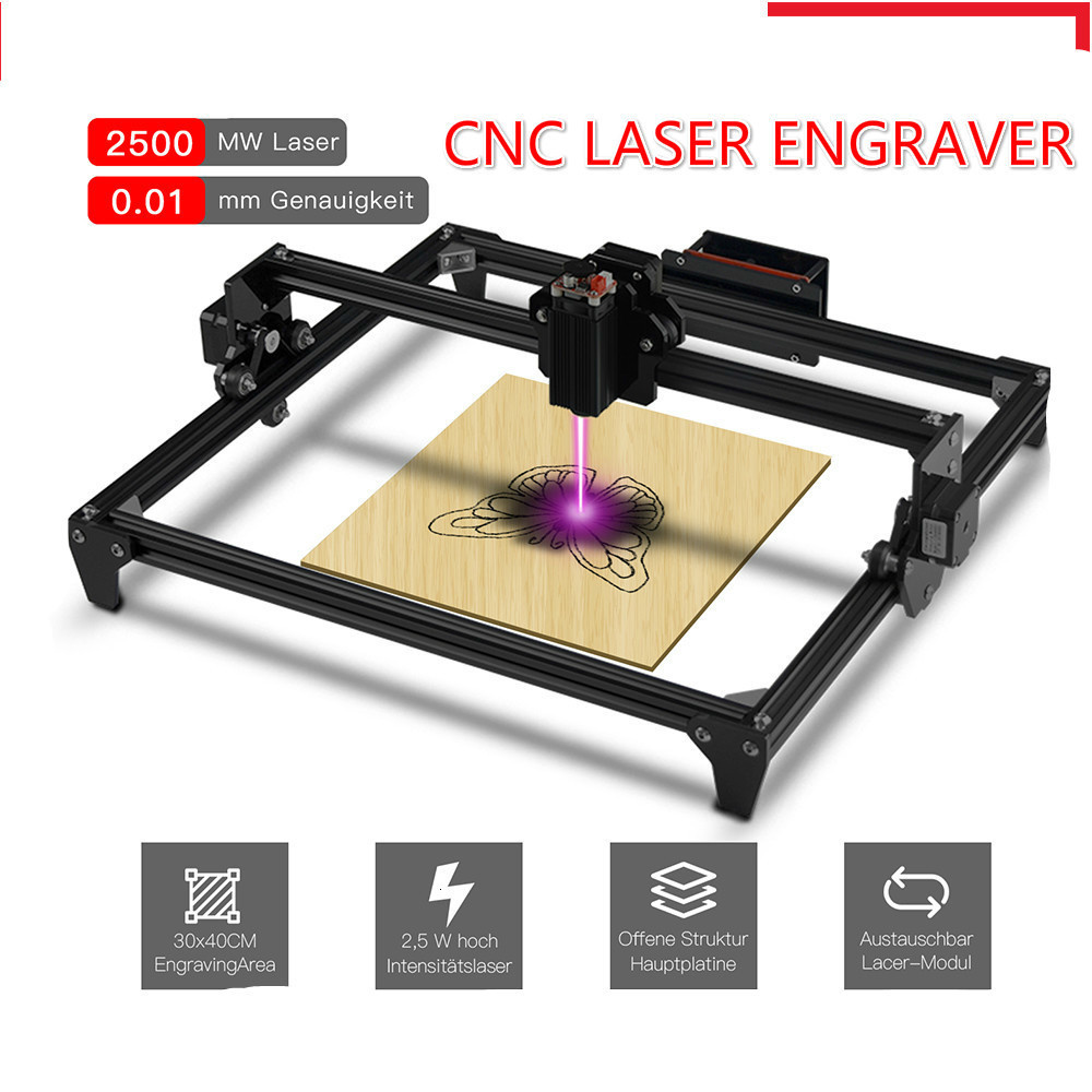 Mini Laser Engraver Cnc Router - 30*40cm 미니 2500MW CNC 레이저 조각기