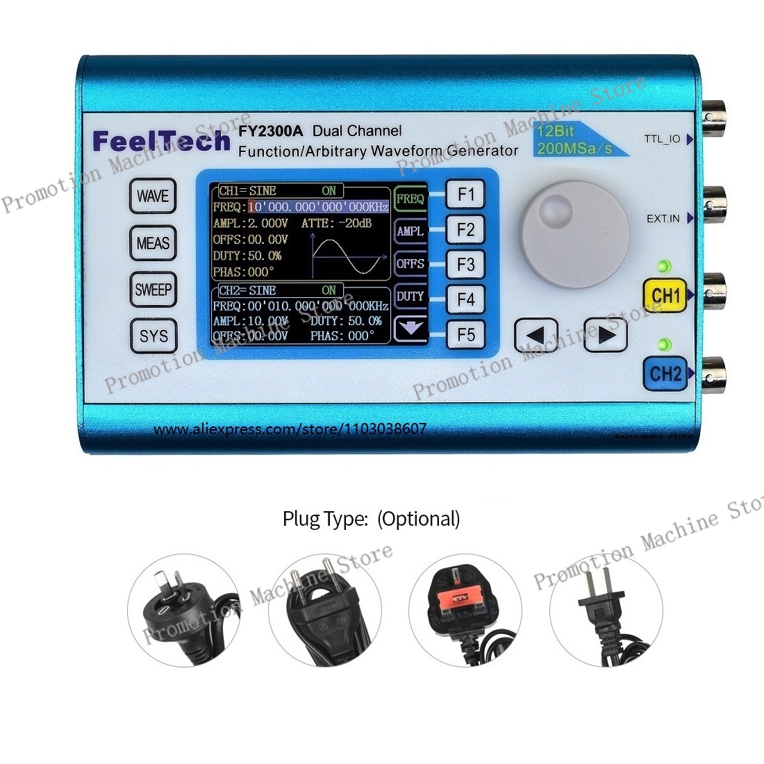 FY2300 12MHz 20MHz DDS 기능 신호 발 - Function Arbitrary Waveform Generator 리뷰 및 가격