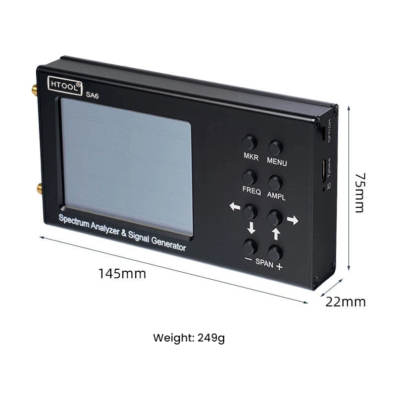 휴대용 스펙트럼 분석기 35MHz-6.2GHz 추적 발 - Signal Generator Spectrum Analyzer 리뷰 및 가격