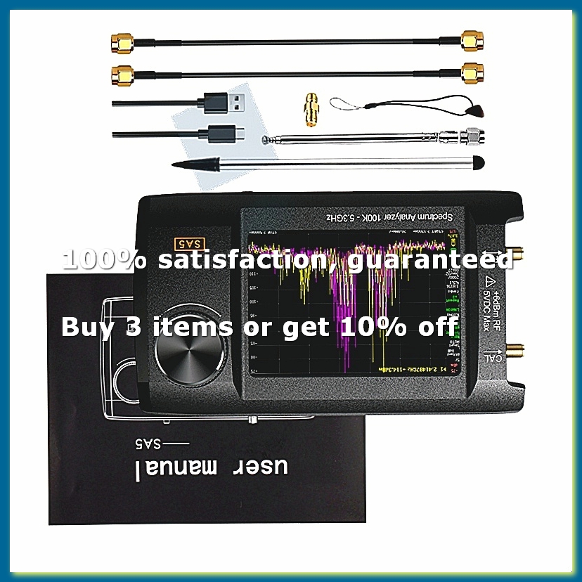 ● 최신 4인치 IPS LCD SA5 스펙트럼 분석기  - Signal Generator Spectrum Analyzer 리뷰 및 가격