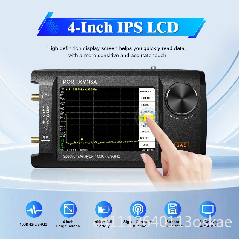 SA5 다기능 휴대용 스펙트럼 분석기 4인치 IPS L - Signal Generator Spectrum Analyzer 리뷰 및 가격