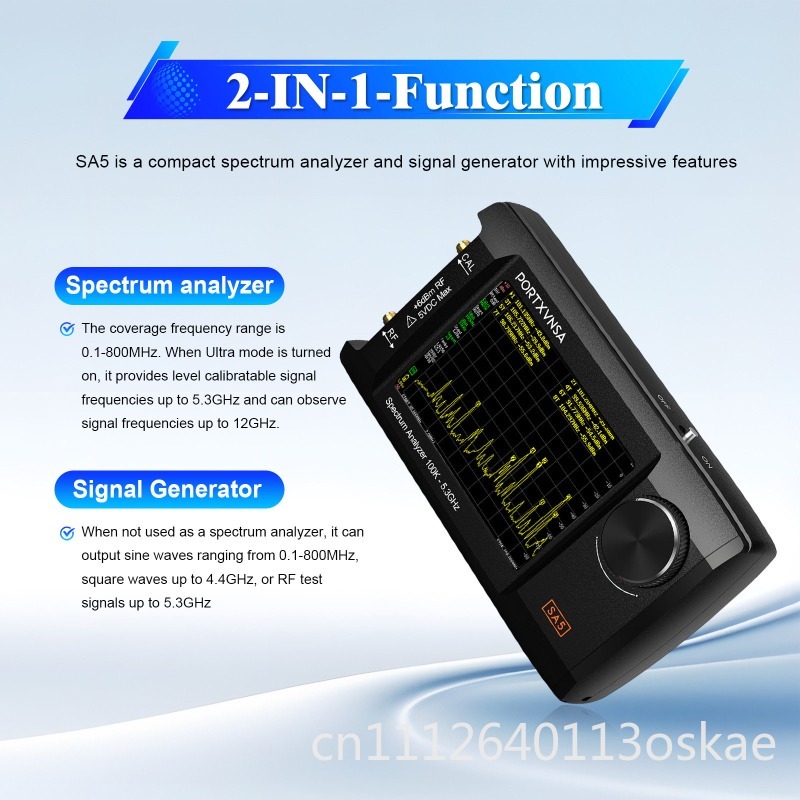 SA5 다기능 휴대용 스펙트럼 분석기 4인치 IPS L - Signal Generator Spectrum Analyzer 리뷰 및 가격