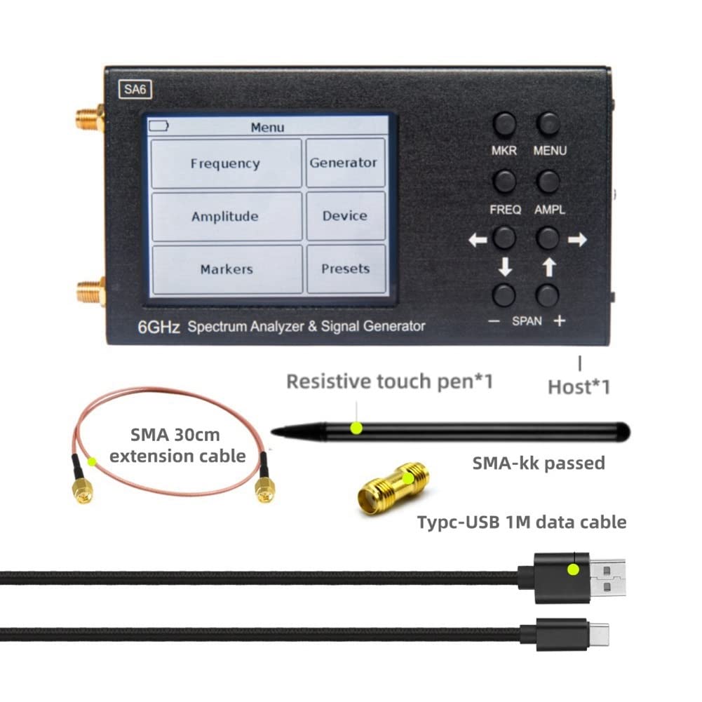 SA6 6GHz 스펙트럼 분석기 |   Wi-Fi EM - Signal Generator Spectrum Analyzer 리뷰 및 가격