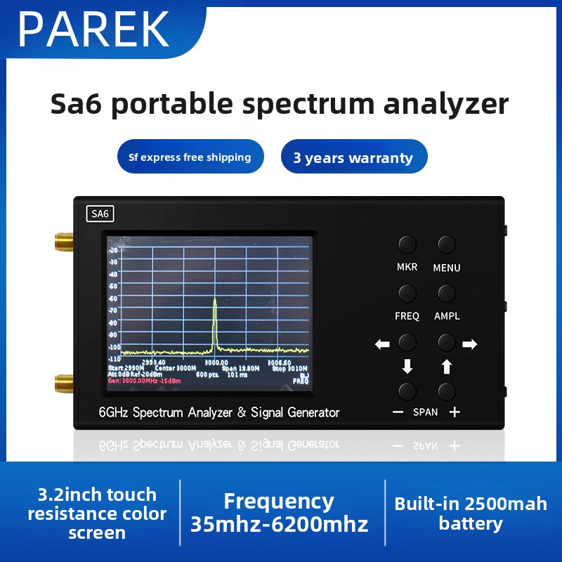 SA6 6GHz 3.2인치 휴대용 스펙트럼 분석기 5- - Signal Generator Spectrum Analyzer 리뷰 및 가격