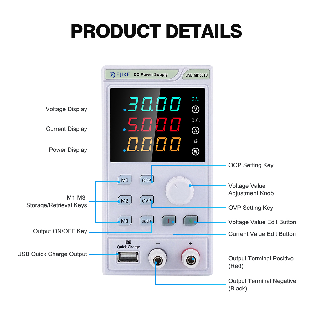 EJIKE DC 전원 공급 장치 300W 프로그래밍 가 - Programmable Dc Power Supply 30V 10A 리뷰 및 가격