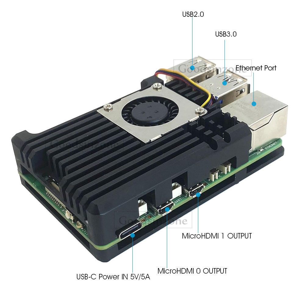 라즈베리 파이 5 알루미늄 합금 아머 케이스, 팬 키트 - Raspberry Pi 5 8Gb Kit 리뷰 및 가격