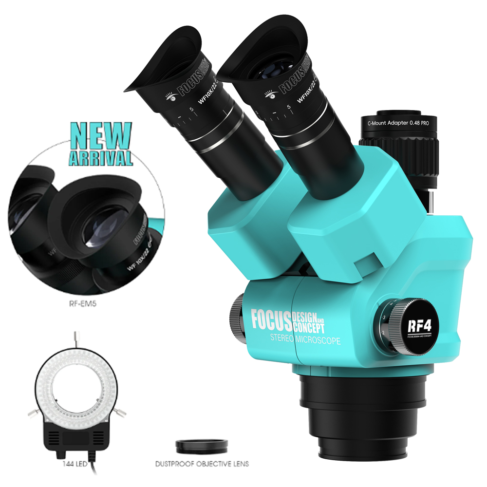 RF4 삼안 현미경 RF-6555PRO MAX는 더 긴 - Stereo Trinocular Microscope Pcb 리뷰 및 가격