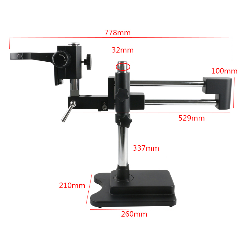 3.5배 90배 180배 동시 초점 이중 붐 스탠드 삼 - Stereo Trinocular Microscope Pcb 리뷰 및 가격