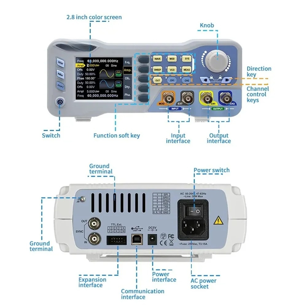 JDS8060 8080 듀얼 채널 기능 임의 파형 신호 - Function Arbitrary Waveform Generator 리뷰 및 가격