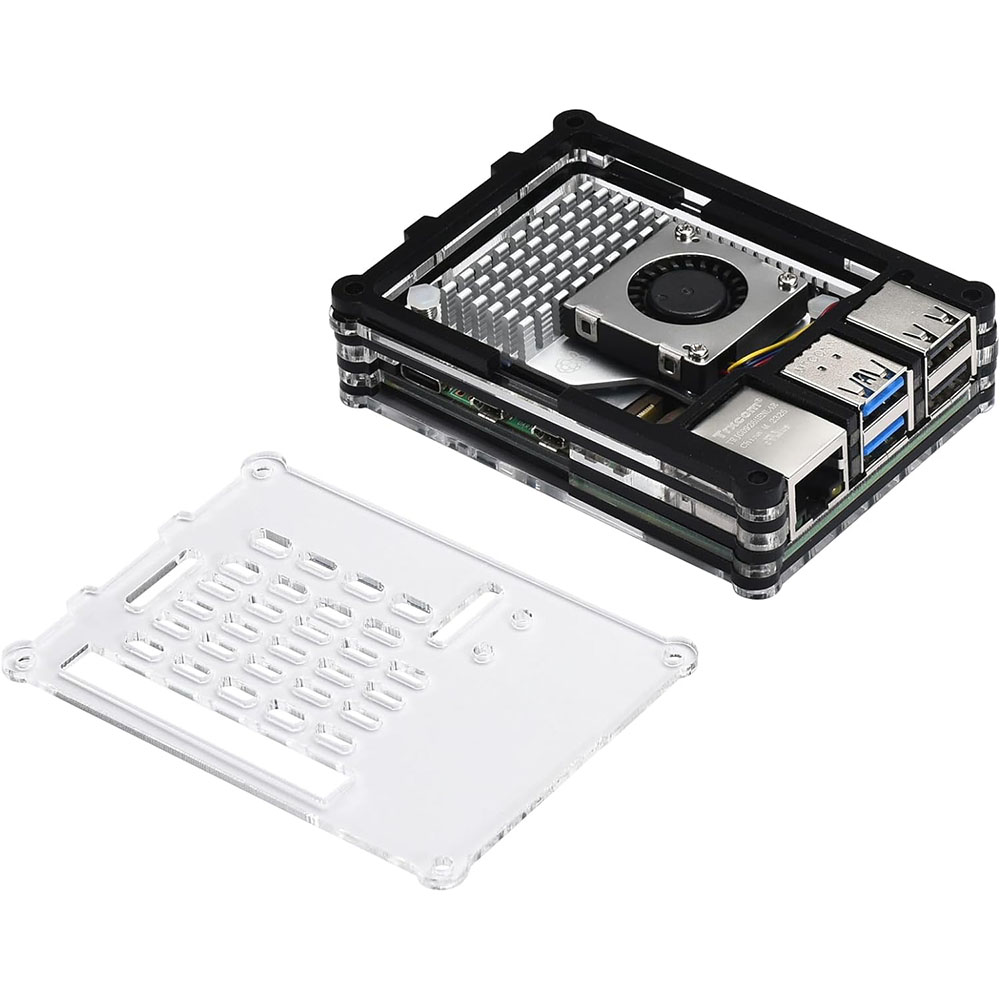 액티브 쿨러 냉각 선풍기 키트가 있는 아크릴 케이스,  - Raspberry Pi 5 8Gb Kit 리뷰 및 가격